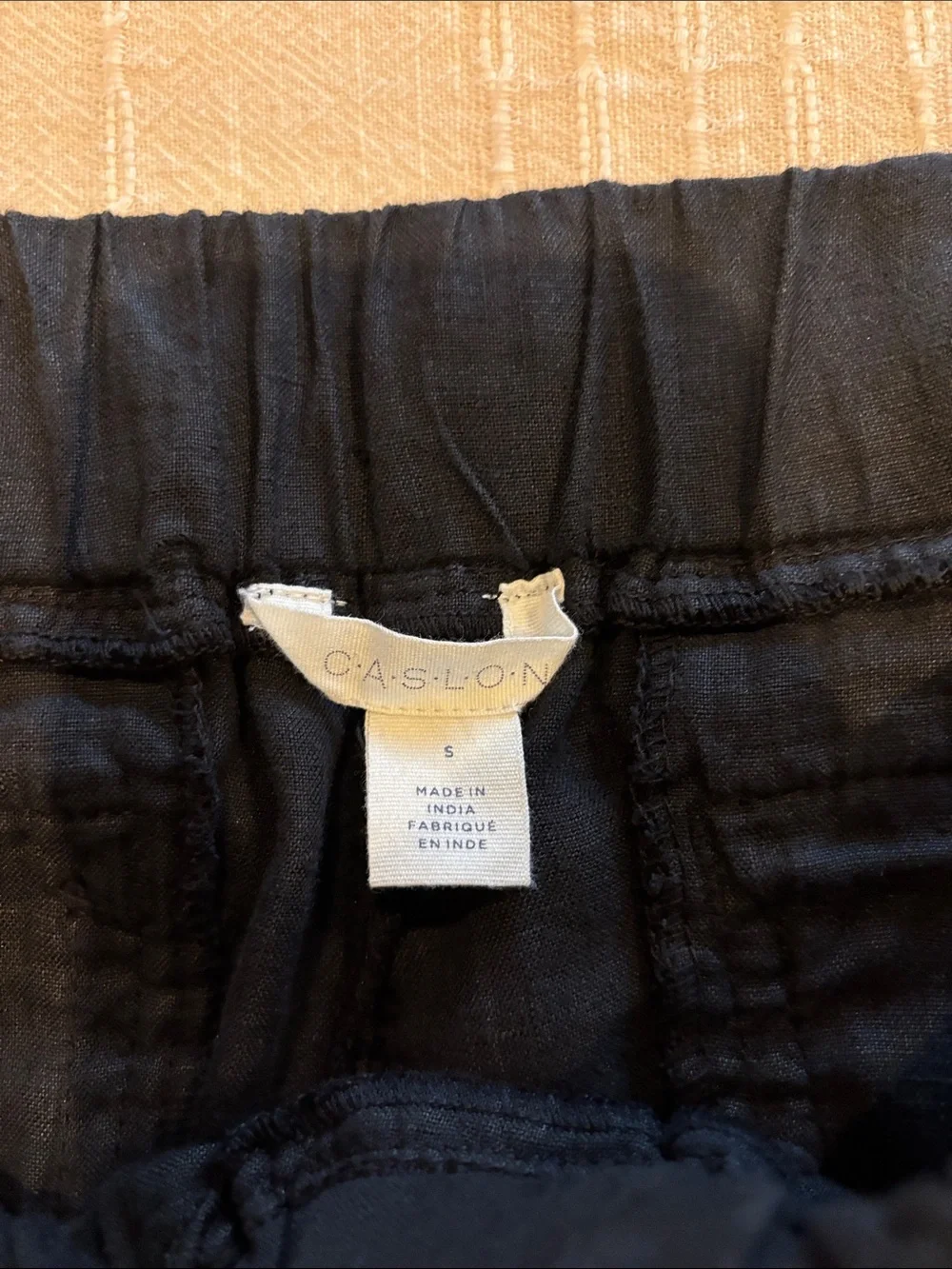 Caslon Black Elastic Waist Jogger Pants Size Small